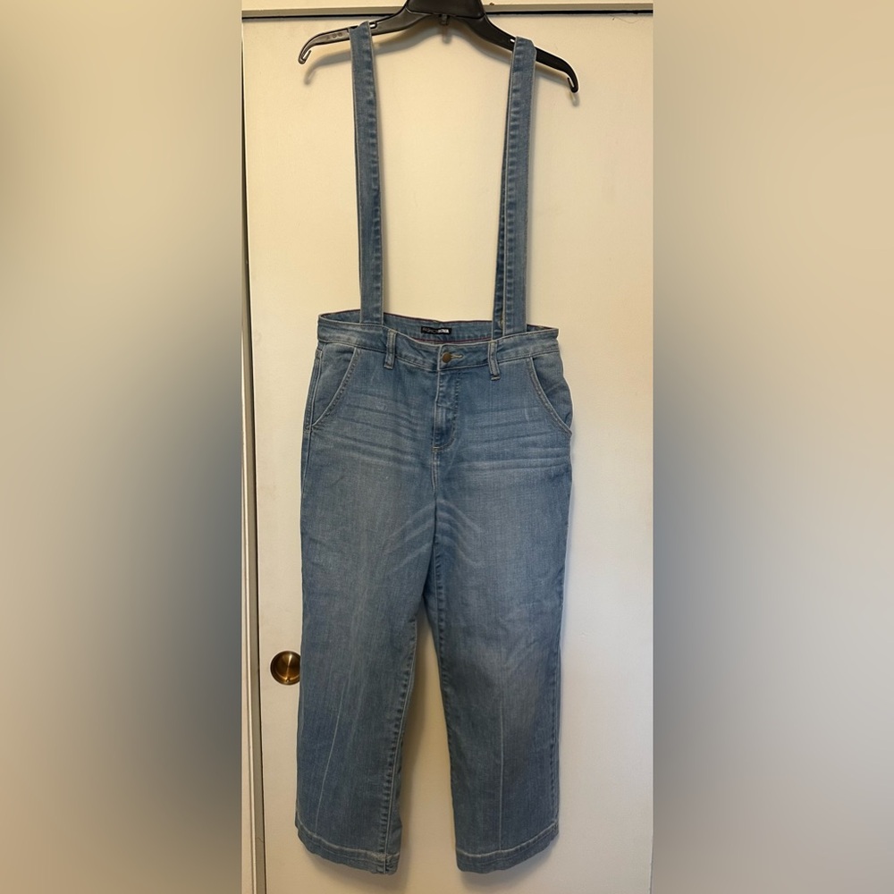 Fashion Nova Denim Rhiannon Suspender Jeans - NWT Sz. L
